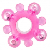 Эрекционное кольцо c бусинками - Toyfa Basic - в Домодедово купить с доставкой