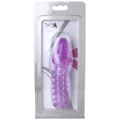 Фиолетовая насадка, удлиняющая половой член - 13,5 см. - Toyfa Basic - в Домодедово купить с доставкой