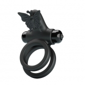 Черное эрекционное виброкольцо Passionate Ring IX - Baile - в Домодедово купить с доставкой