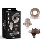 Набор из 3 дымчатых эрекционных колец с вибрацией Teasers Ring Kit - Chisa - в Домодедово купить с доставкой