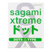 Презерватив Sagami Xtreme Type-E с точками - 1 шт. - Sagami - купить с доставкой в Домодедово