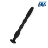 Черный силиконовый уретральный стимулятор - 10 см. - Sex Expert - купить с доставкой в Домодедово