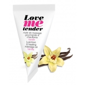 Съедобное согревающее массажное масло Love Me Tender Vanilla с ароматом ванили - 10 мл. - Love to Love - купить с доставкой в Домодедово