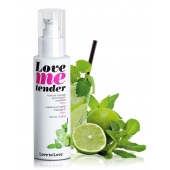 Съедобное согревающее массажное масло Love Me Tender Mojito с ароматом мохито - 100 мл. - Love to Love - купить с доставкой в Домодедово