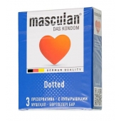 Презервативы с пупырышками Masculan Dotted - 3 шт. - Masculan - купить с доставкой в Домодедово