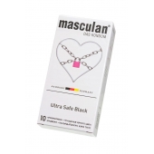 Ультрапрочные презервативы Masculan Ultra Safe Black - 10 шт. - Masculan - купить с доставкой в Домодедово