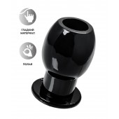 Черная анальная втулка Basic L - 7,5 см. - Toyfa Basic