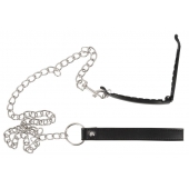 Зажим для половых губ с поводком Pussy Clamp With A Leash - Orion - купить с доставкой в Домодедово