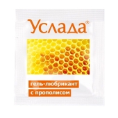 Гель-лубрикант «Услада с прополисом» - 3 гр. - Биоритм - купить с доставкой в Домодедово