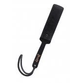 Черный кожаный пэддл - 37 см. - Pecado - купить с доставкой в Домодедово