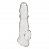 Прозрачная насадка для пениса Girthy Penis Enhancing Sleeve Extension - 17,1 см. - BlueLine - в Домодедово купить с доставкой