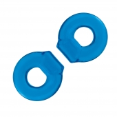 Комплект из двух колец для пениса 2-Pack Ultra-Stretch Stamina Endurance Ring - BlueLine - в Домодедово купить с доставкой