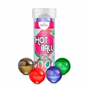 Ароматизированный лубрикант Hot Ball Mix на масляной основе (4 шарика по 3 гр.) - HotFlowers - купить с доставкой в Домодедово
