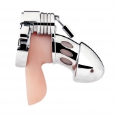 Клетка на пенис из металла Obedience Cock Cage - BlueLine - купить с доставкой в Домодедово