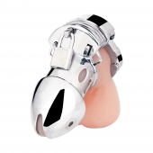 Клетка на пенис из металла Obedience Cock Cage - BlueLine - купить с доставкой в Домодедово