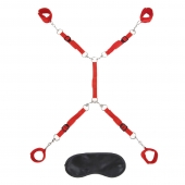 Красная фиксация на матрас Classic Bedspreader - Lux Fetish - купить с доставкой в Домодедово
