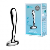 Стальной стимулятор простаты Stainless Steel Prostate Plug - 11,5 см. - b-Vibe - в Домодедово купить с доставкой