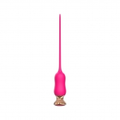 Розовый тонкий стимулятор Nipple Vibrator - 23 см. - I-MOON - купить с доставкой в Домодедово
