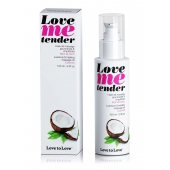 Съедобное согревающее массажное масло Love Me Tender Cocos с ароматом кокоса - 100 мл. - Love to Love - купить с доставкой в Домодедово