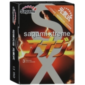 Презервативы Sagami Xtreme ENERGY с ароматом энергетика - 3 шт. - Sagami - купить с доставкой в Домодедово