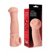 Телесная фантазийная насадка на член Cock Sleeve Size L - KOKOS - в Домодедово купить с доставкой