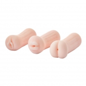 Набор из 3 мастурбаторов The Girl Next Door Tina - Dream Toys - в Домодедово купить с доставкой