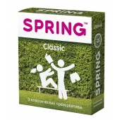 Классические презервативы SPRING CLASSIC - 3 шт. - SPRING - купить с доставкой в Домодедово