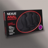 Набор из 3 массажеров простаты чёрного цвета NEXUS ANAL STARTER KIT - Nexus Range - в Домодедово купить с доставкой