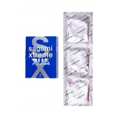 Розовые презервативы Sagami Xtreme FEEL FIT 3D - 3 шт. - Sagami - купить с доставкой в Домодедово