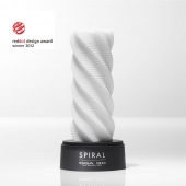 Белый 3D мастурбатор SPIRAL - Tenga - в Домодедово купить с доставкой
