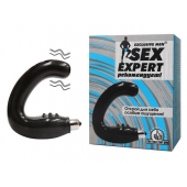 Чёрный массажёр простаты серии Sex Expert - Sex Expert - в Домодедово купить с доставкой