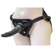 Комплект из трусиков Harness и двух насадок - 20,5 и 18 см. - LOVETOY (А-Полимер) - купить с доставкой в Домодедово