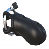Черный замок верности Extreme Silicone Cock Blocker - Pipedream - купить с доставкой в Домодедово