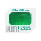 Зеленый мастурбатор-стимулятор Tenga Uni Emerald - Tenga - в Домодедово купить с доставкой