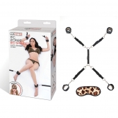 Леопардовая фиксация на матрас для рук и ног Classic Bedspreader - Lux Fetish - купить с доставкой в Домодедово