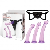 Тренировочный набор с тремя насадками Pegging Training Set - Lux Fetish - купить с доставкой в Домодедово