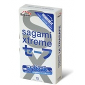 Презервативы Sagami Xtreme Ultrasafe с двойным количеством смазки - 10 шт. - Sagami - купить с доставкой в Домодедово