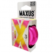 Ароматизированные презервативы Maxus Exotic Mix - 3 шт. - Maxus - купить с доставкой в Домодедово