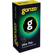Прозрачные ультратонкие презервативы Ganzo Ultra thin - 15 шт. - Ganzo - купить с доставкой в Домодедово