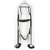 Черные секс-качели из широких ремней - Orion - купить с доставкой в Домодедово