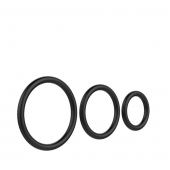 Набор из 3 чёрных колец различного диаметра - Baile - в Домодедово купить с доставкой