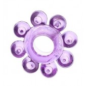 Мягкая фиолетовая гелевая насадка - Toyfa Basic - в Домодедово купить с доставкой