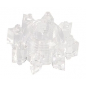 Прозрачное гелевое эрекционное кольцо-звезда - Toyfa Basic - в Домодедово купить с доставкой