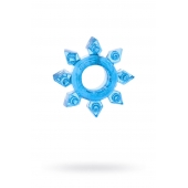 Голубая гелевая насадка-звезда - Toyfa Basic - в Домодедово купить с доставкой