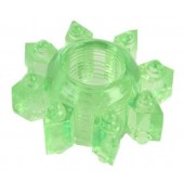 Зеленое эрекционное кольцо-звезда - Toyfa Basic - в Домодедово купить с доставкой