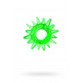 Зеленое эрекционное кольцо-солнце - Toyfa Basic - в Домодедово купить с доставкой
