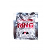 Прозрачное эрекционное кольцо с вибратором  и подхватом - Toyfa Basic - в Домодедово купить с доставкой