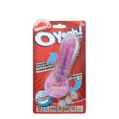 Фиолетовое эрекционное кольцо с вибрацией и пальчиком OYEAH PURPLE - Screaming O - в Домодедово купить с доставкой