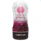 Прозрачный текстурированный мастурбатор Vacuum Cup Masturbator Black Hole - Baile - в Домодедово купить с доставкой