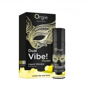 Съедобный жидкий вибратор Dual Vibe! со вкусом лимонного джина с тоником - 15 мл. - ORGIE - купить с доставкой в Домодедово